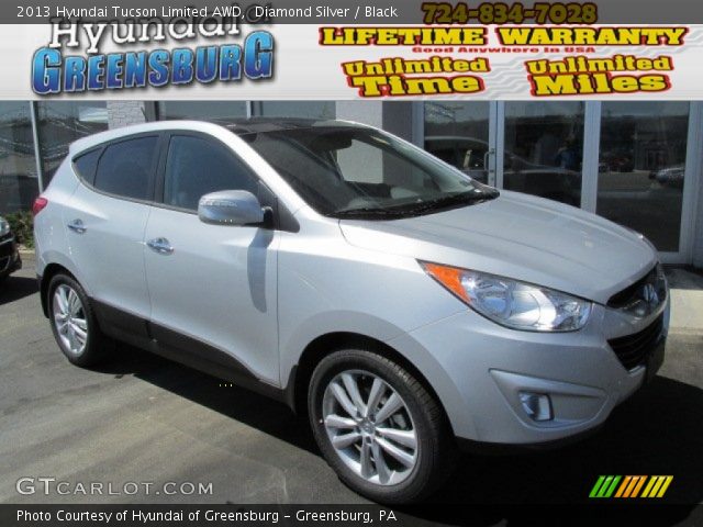 2013 Hyundai Tucson Limited AWD in Diamond Silver