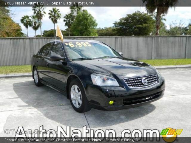 2005 Nissan Altima 2.5 S in Super Black