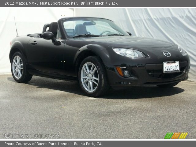 2012 Mazda MX-5 Miata Sport Roadster in Brilliant Black