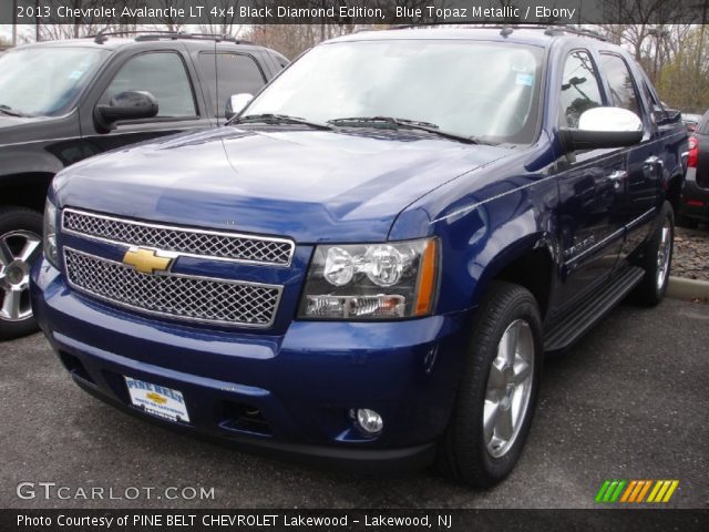 2013 Chevrolet Avalanche LT 4x4 Black Diamond Edition in Blue Topaz Metallic
