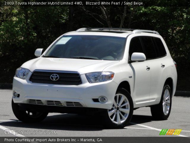 2009 Toyota Highlander Hybrid Limited 4WD in Blizzard White Pearl