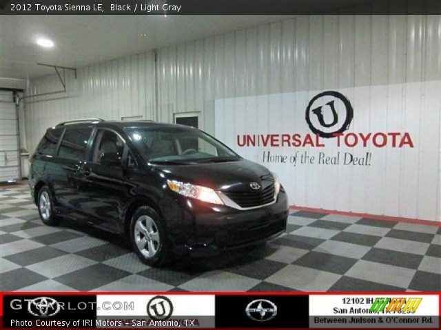 2012 Toyota Sienna LE in Black