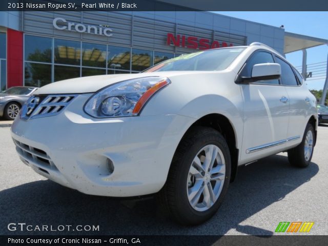 2013 Nissan Rogue SV in Pearl White