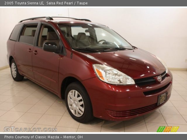2005 Toyota Sienna LE in Salsa Red Pearl