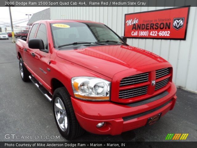 2006 Dodge Ram 1500 Sport Quad Cab 4x4 in Flame Red