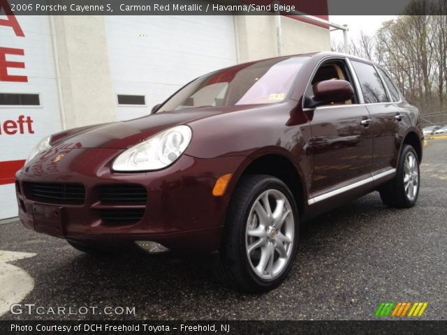 2006 Porsche Cayenne S in Carmon Red Metallic