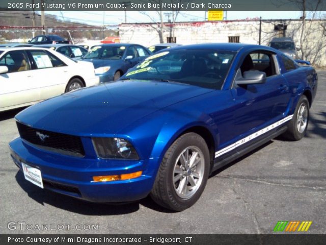 2005 Ford Mustang V6 Premium Coupe in Sonic Blue Metallic