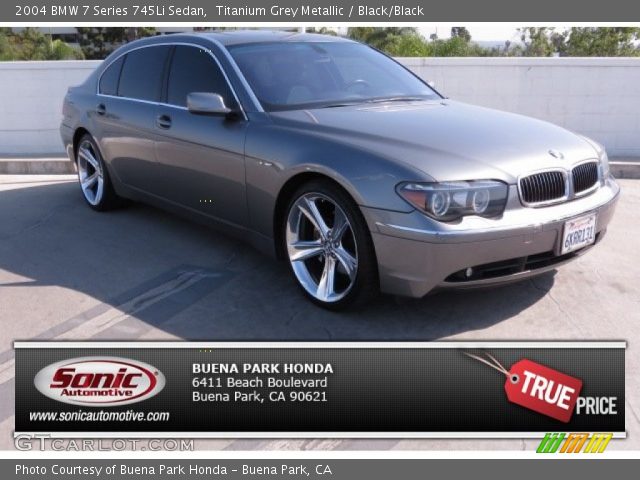 2004 BMW 7 Series 745Li Sedan in Titanium Grey Metallic