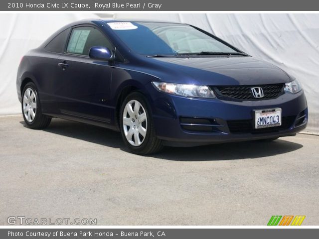 2010 Honda Civic LX Coupe in Royal Blue Pearl