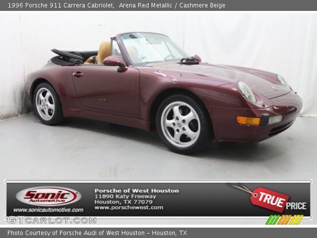 1996 Porsche 911 Carrera Cabriolet in Arena Red Metallic
