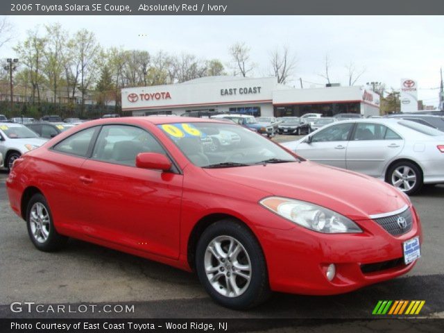 2006 Toyota Solara SE Coupe in Absolutely Red
