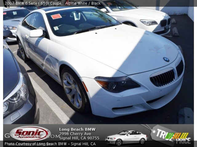 2007 BMW 6 Series 650i Coupe in Alpine White