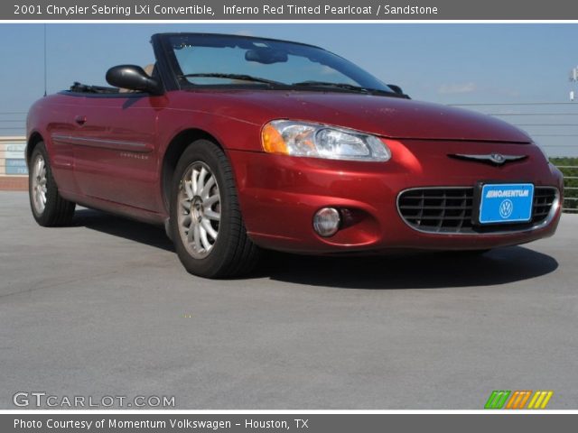 2001 Chrysler Sebring LXi Convertible in Inferno Red Tinted Pearlcoat