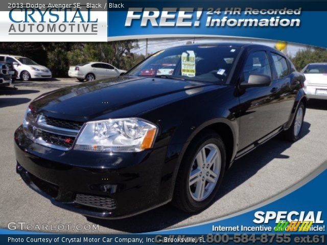 2013 Dodge Avenger SE in Black