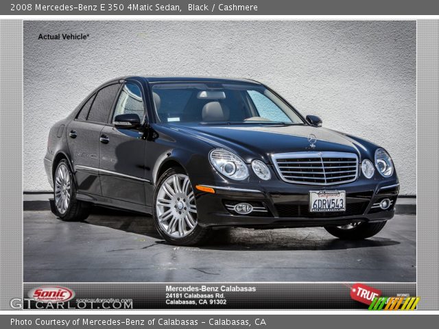 2008 Mercedes-Benz E 350 4Matic Sedan in Black