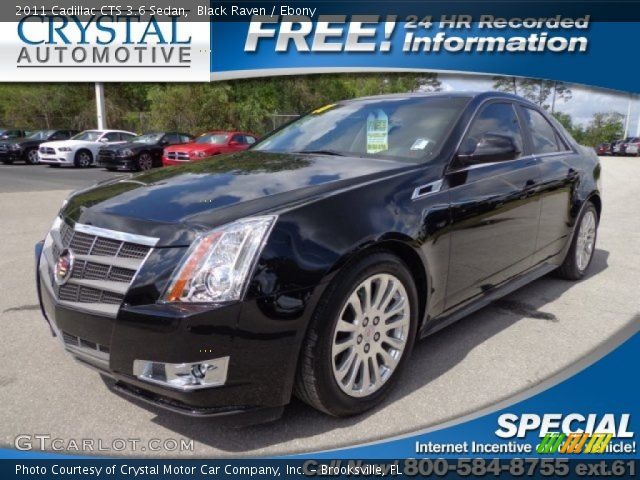 2011 Cadillac CTS 3.6 Sedan in Black Raven