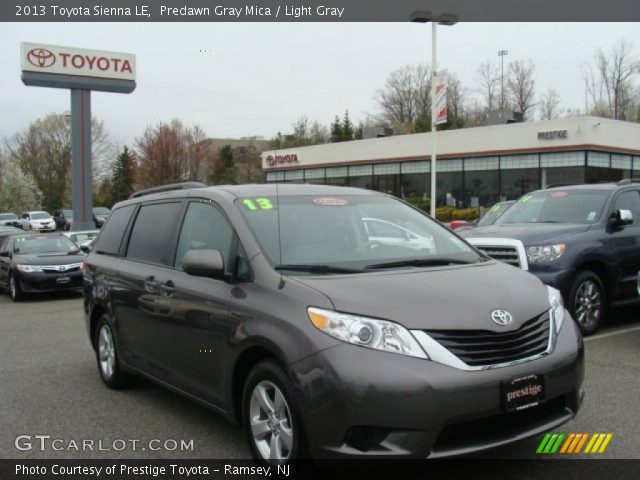 2013 Toyota Sienna LE in Predawn Gray Mica