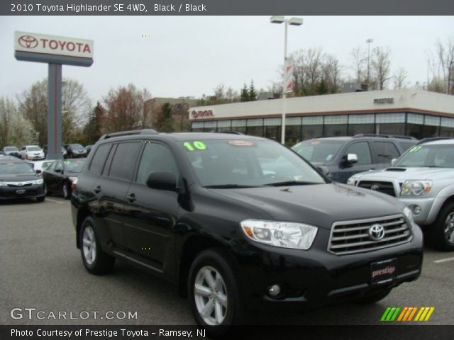 2010 Toyota Highlander SE 4WD in Black