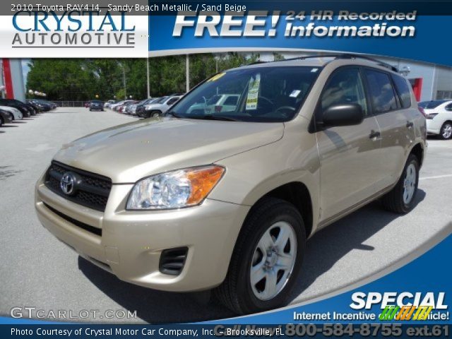 2010 Toyota RAV4 I4 in Sandy Beach Metallic