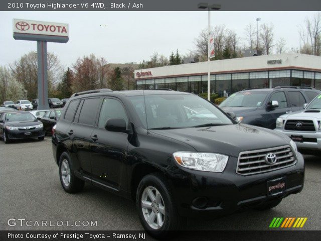 2010 Toyota Highlander V6 4WD in Black