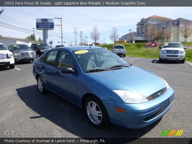 2001 Ford Focus SE Sedan in Light Sapphire Blue Metallic