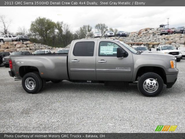 2013 GMC Sierra 3500HD Denali Crew Cab 4x4 Dually in Steel Gray Metallic