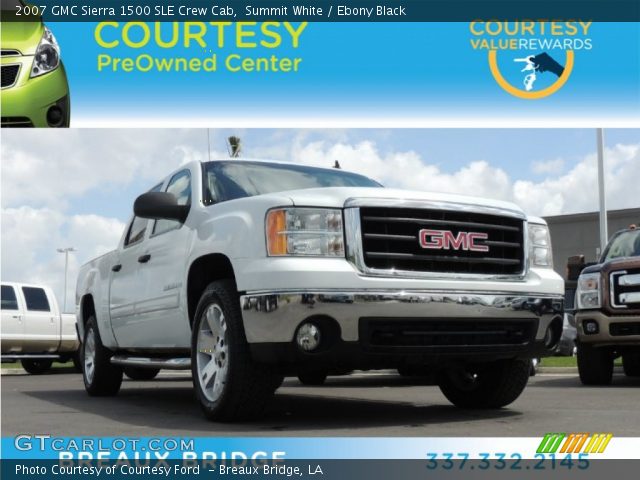 2007 GMC Sierra 1500 SLE Crew Cab in Summit White