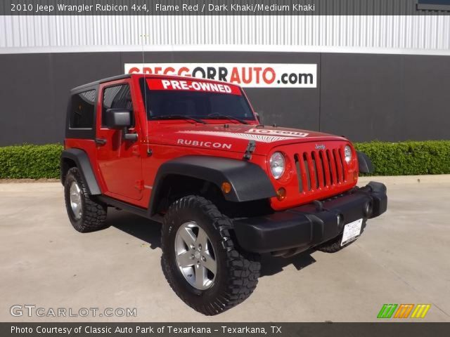 2010 Jeep Wrangler Rubicon 4x4 in Flame Red