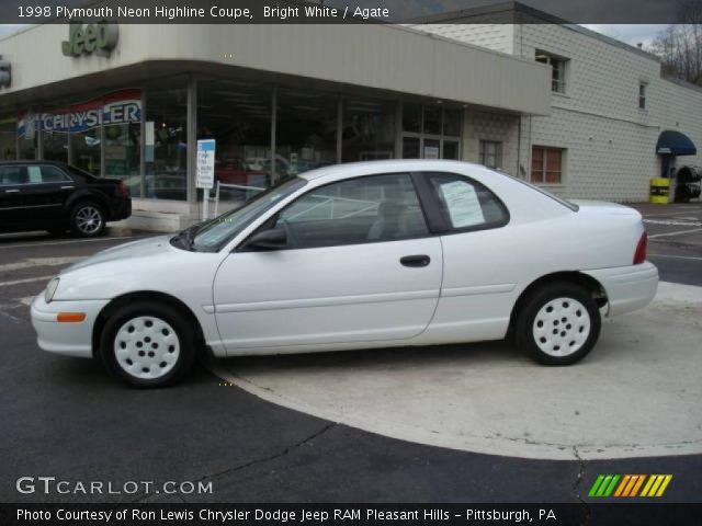 1998 Plymouth Neon Highline Coupe in Bright White