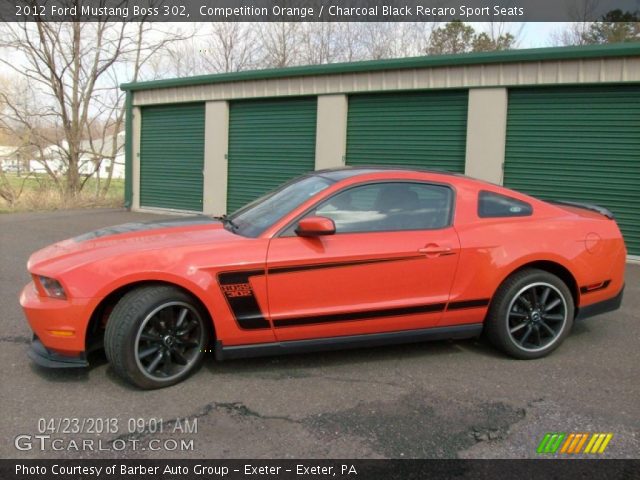 2012 Ford Mustang Boss 302 in Competition Orange