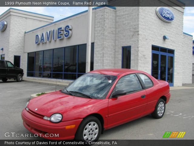 1999 Plymouth Neon Highline Coupe in Flame Red