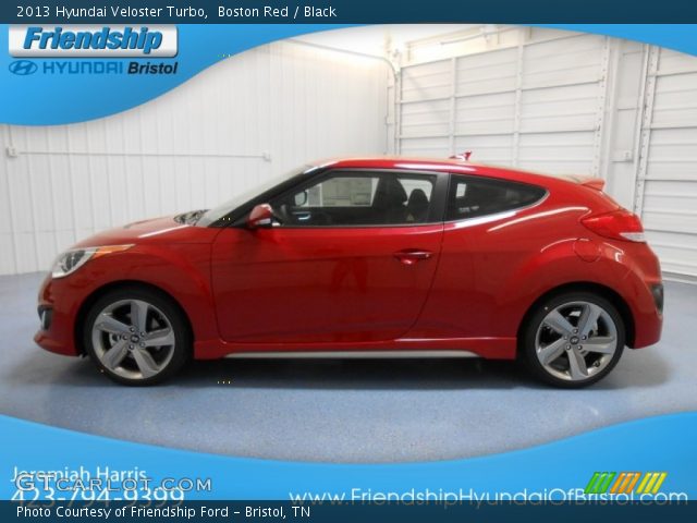 2013 Hyundai Veloster Turbo in Boston Red
