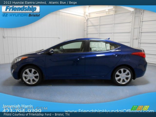 2013 Hyundai Elantra Limited in Atlantic Blue