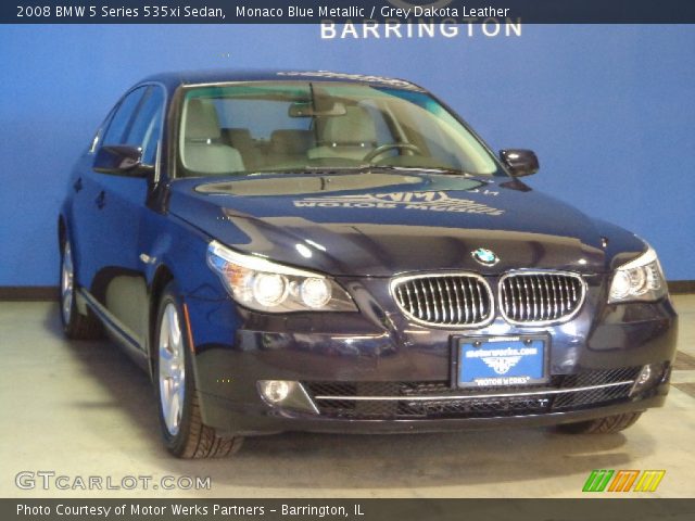 2008 BMW 5 Series 535xi Sedan in Monaco Blue Metallic