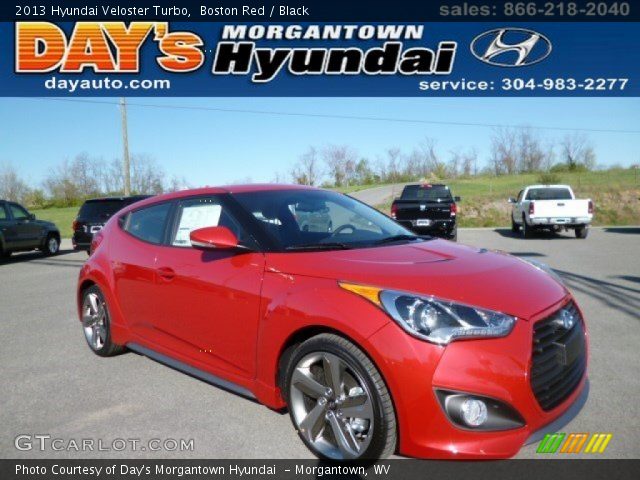 2013 Hyundai Veloster Turbo in Boston Red