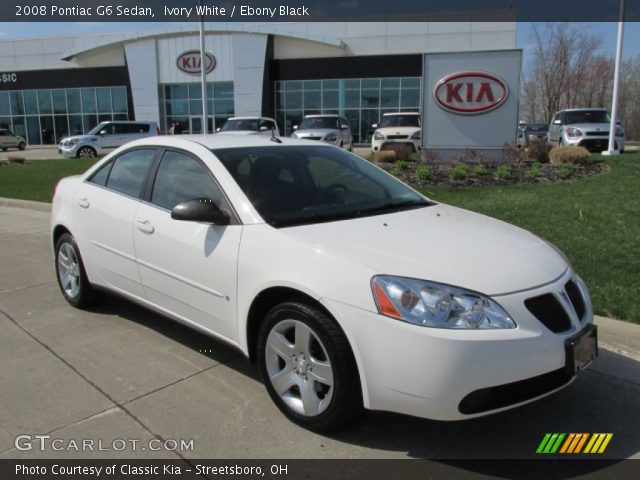 2008 Pontiac G6 Sedan in Ivory White