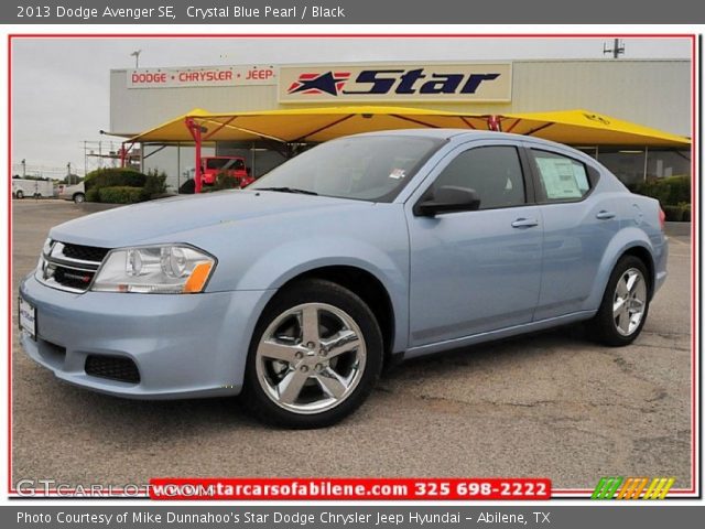2013 Dodge Avenger SE in Crystal Blue Pearl