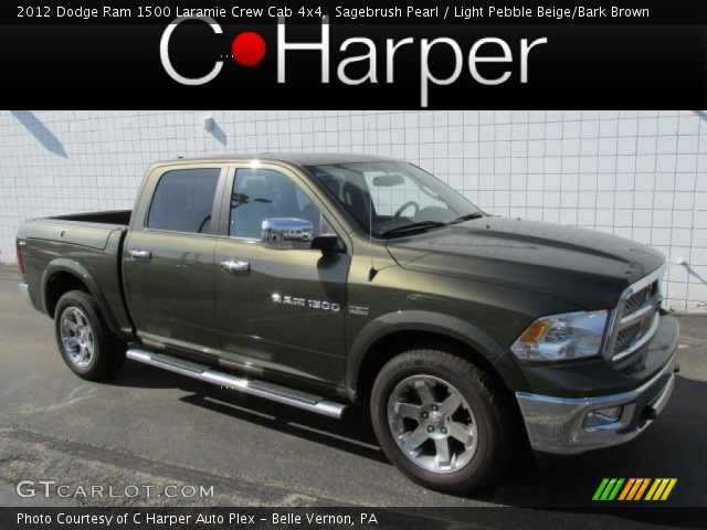 2012 Dodge Ram 1500 Laramie Crew Cab 4x4 in Sagebrush Pearl