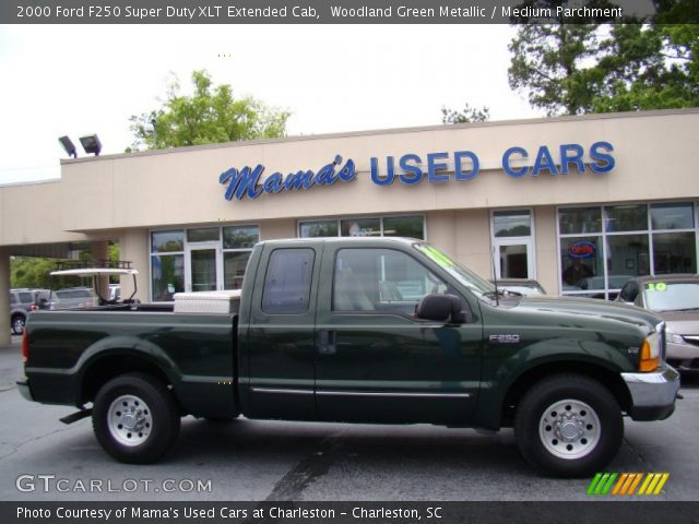 2000 Ford F250 Super Duty XLT Extended Cab in Woodland Green Metallic