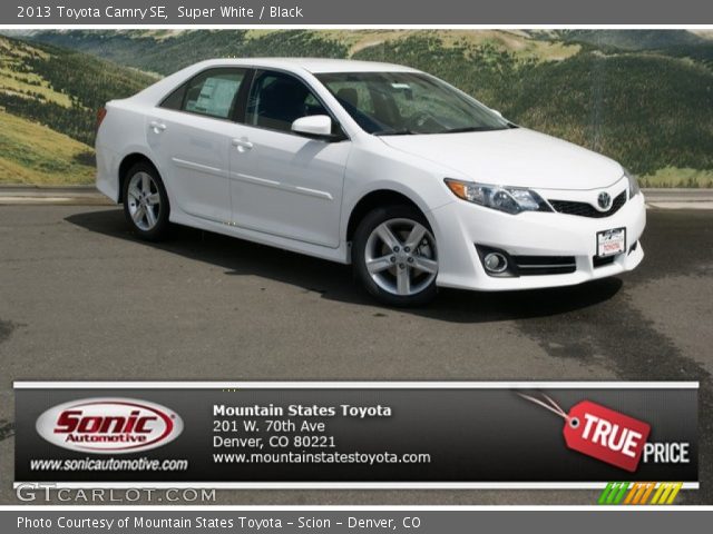 2013 Toyota Camry SE in Super White