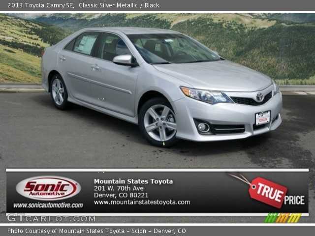 2013 Toyota Camry SE in Classic Silver Metallic