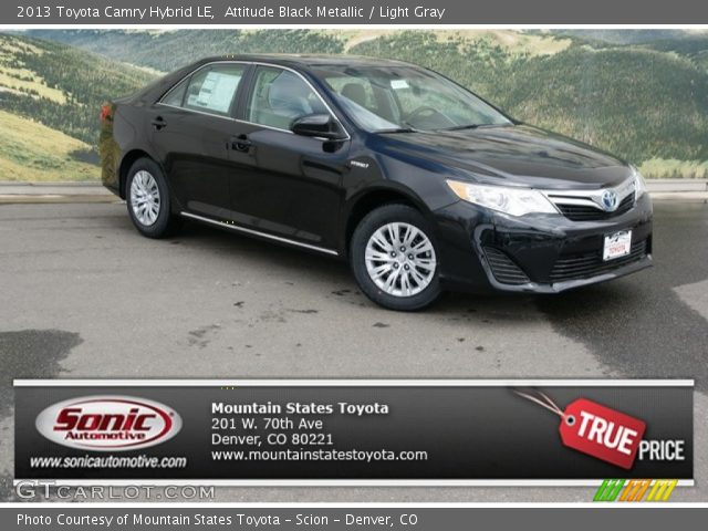 2013 Toyota Camry Hybrid LE in Attitude Black Metallic