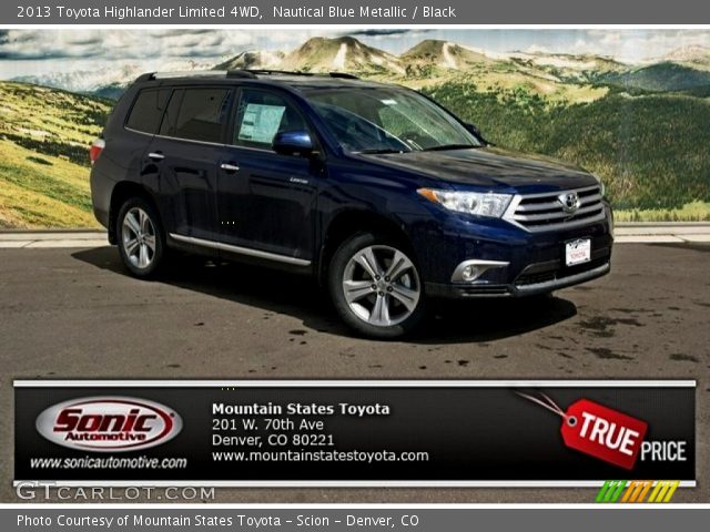 2013 Toyota Highlander Limited 4WD in Nautical Blue Metallic