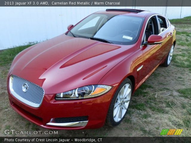 2013 Jaguar XF 3.0 AWD in Carnelian Red Metallic