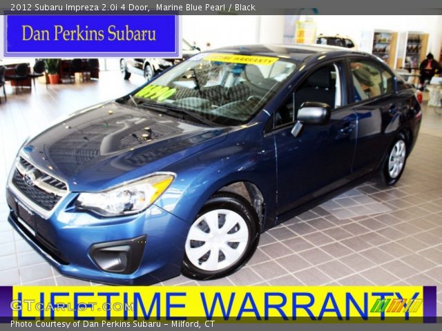 2012 Subaru Impreza 2.0i 4 Door in Marine Blue Pearl