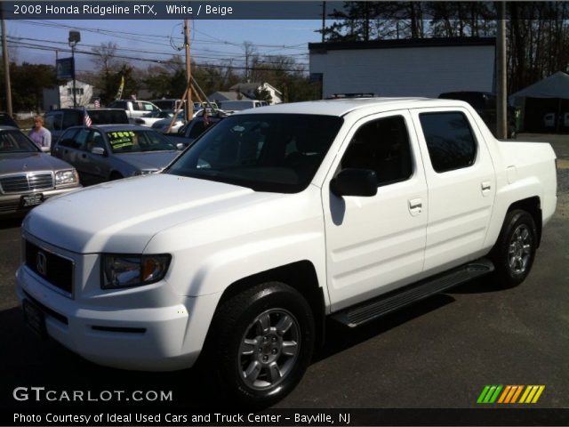 2008 Honda Ridgeline RTX in White