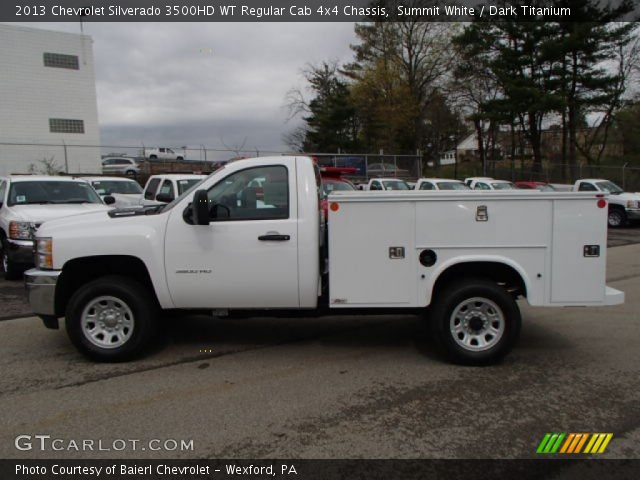 2013 Chevrolet Silverado 3500HD WT Regular Cab 4x4 Chassis in Summit White