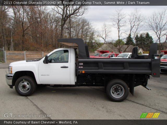 2013 Chevrolet Silverado 3500HD WT Regular Cab Dump Truck in Summit White