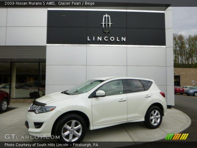 2009 Nissan Murano S AWD in Glacier Pearl