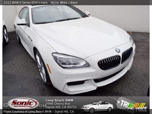 2013 BMW 6 Series 650i Coupe in Alpine White